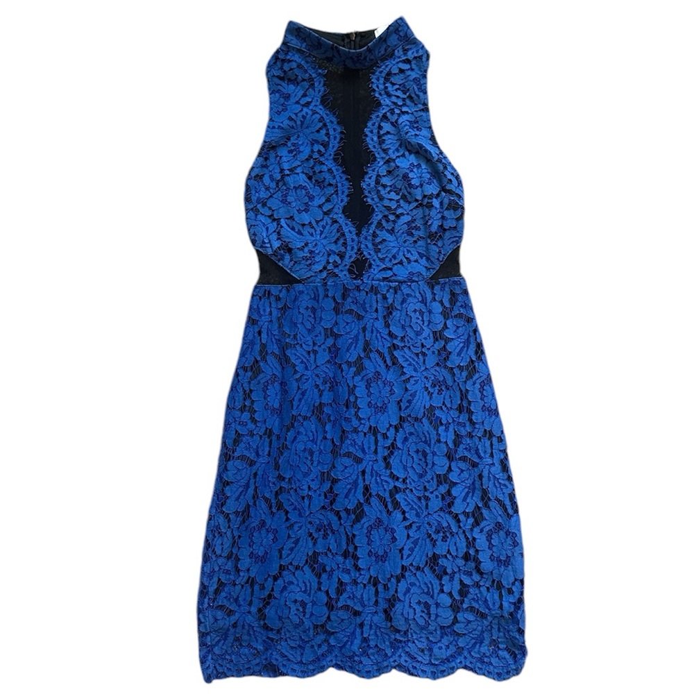 ASTR the Label Blue Lace Dress Sz Small